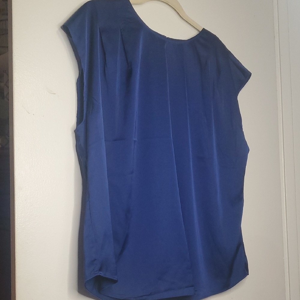Express Sapphire Blue -Sleeveless Blouse Xl